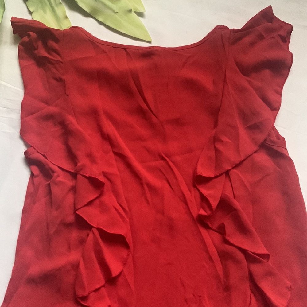 🌺nwt Meaneor Ruffle Sleeveless Top🌺 - Picture 6 of 6